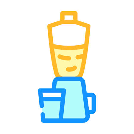 blender kitchen equipment color icon vector illustrationのイラスト素材