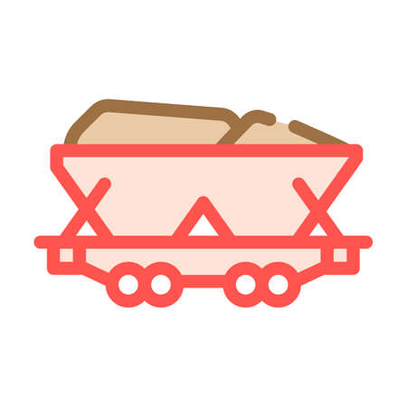 mining coal color icon vector symbol illustrationのイラスト素材