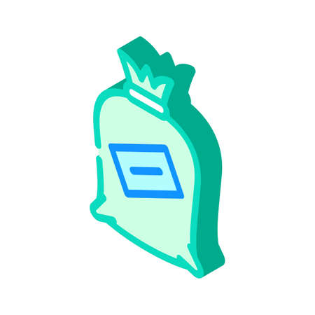 seeds bag isometric icon vector symbol illustrationのイラスト素材