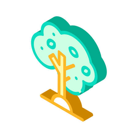 olive tree isometric icon vector symbol illustrationのイラスト素材