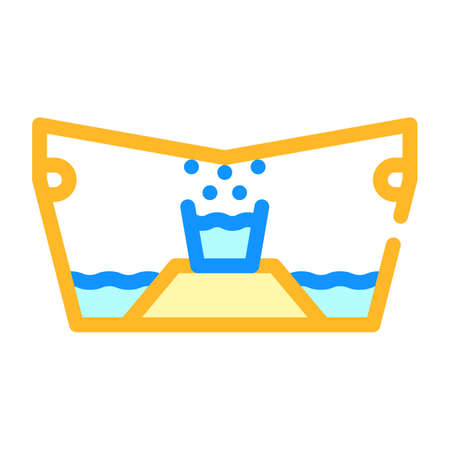 filtering equipment color icon vector flat illustrationのイラスト素材