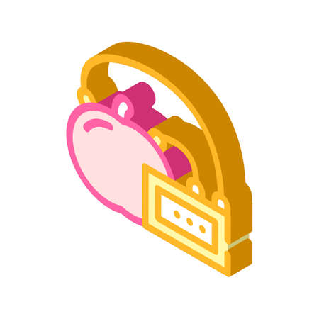apple battery isometric icon vector color illustrationのイラスト素材