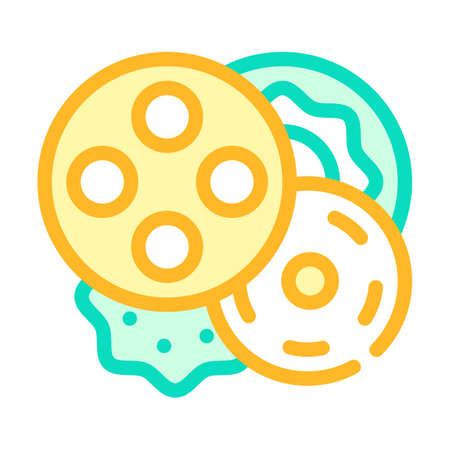buttons clothes detail color icon vector illustrationのイラスト素材