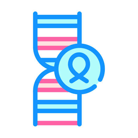 dna cancer color icon vector illustration signのイラスト素材