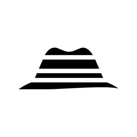 hat grandfather glyph icon vector illustration signのイラスト素材