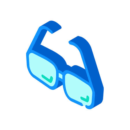 grandfather glasses isometric icon vector illustration signのイラスト素材