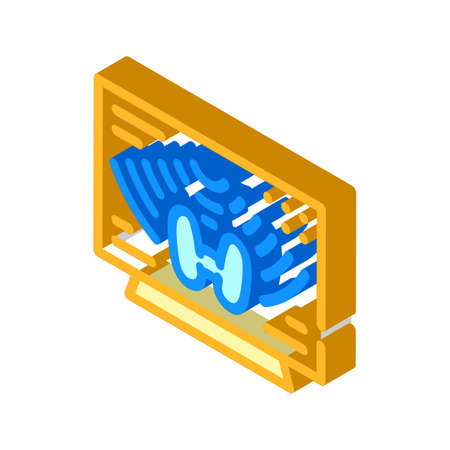 thyroid gland diagnostic isometric icon vector illustrationのイラスト素材