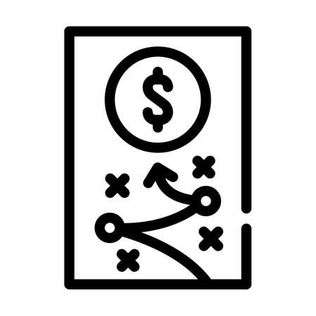 business strategy line icon vector illustration signのイラスト素材