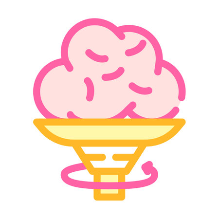 turning pottery equipment color icon vector illustrationのイラスト素材