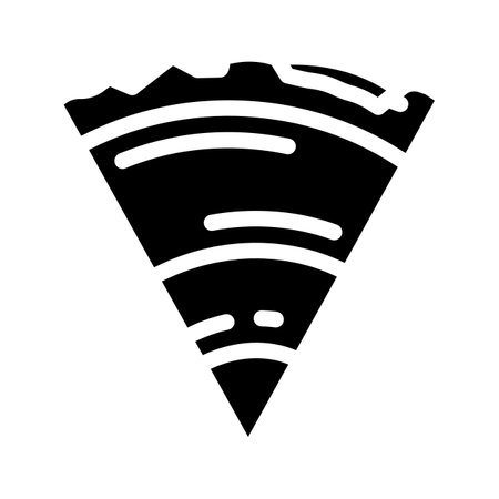 earth structure glyph icon vector illustration blackのイラスト素材