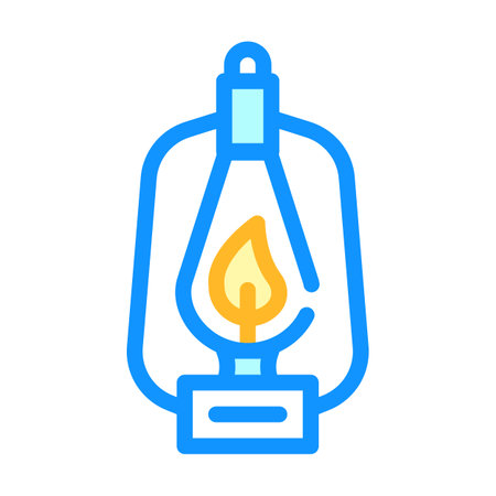 kerosene burner color icon vector illustration colorのイラスト素材