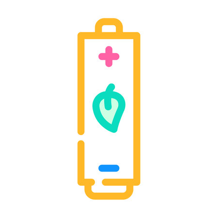 battery electrical energy tool color icon vector illustrationのイラスト素材