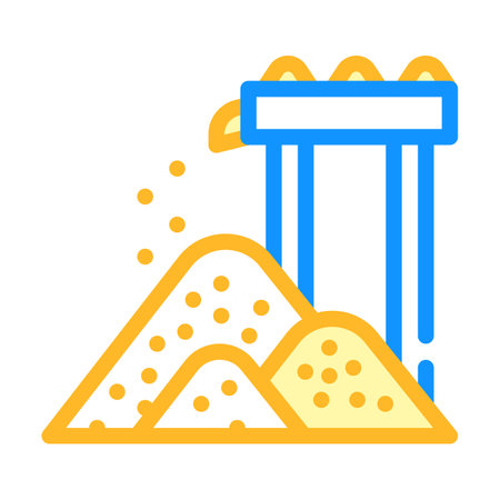 waste for production bio fuel color icon vector illustrationのイラスト素材