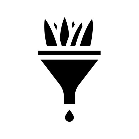 natural oil production glyph icon vector illustrationのイラスト素材