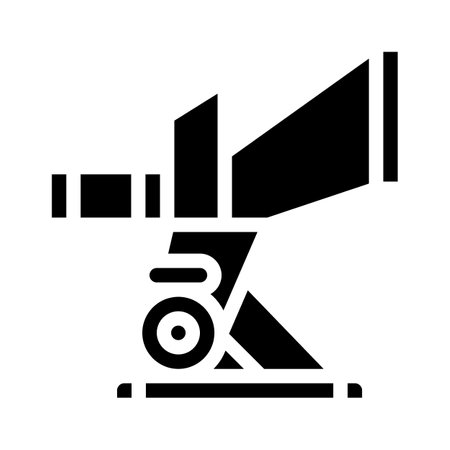 wood crusher glyph icon vector illustration blackのイラスト素材