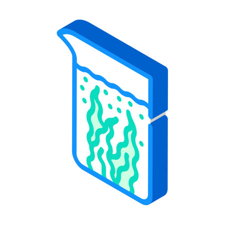 algae cultivation for bio fuel isometric icon vector illustrationのイラスト素材