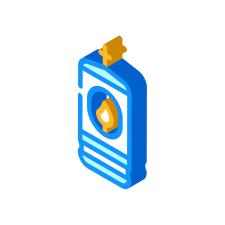 lamp with burning candle isometric icon vector illustrationのイラスト素材