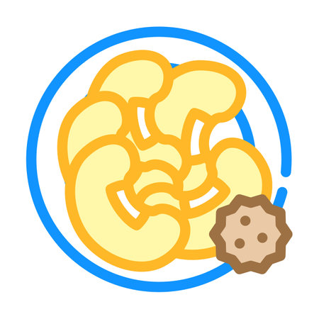 food allergy color icon vector illustration flatのイラスト素材