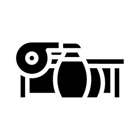 suction units glyph icon vector illustration flatのイラスト素材