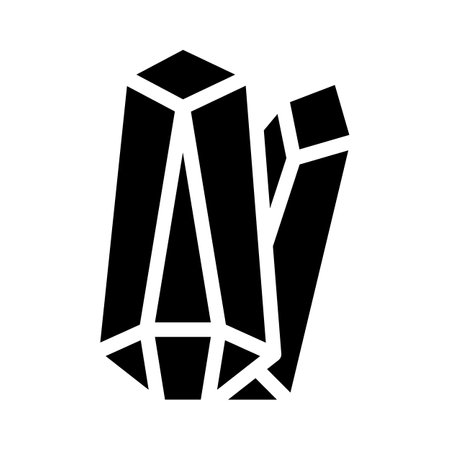 crystals magical stones glyph icon vector illustrationのイラスト素材