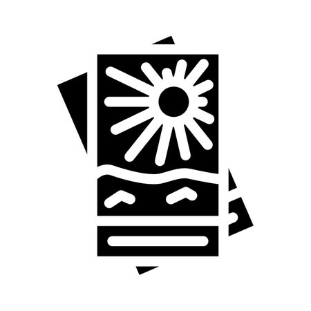 cards magis accessory glyph icon vector illustrationのイラスト素材