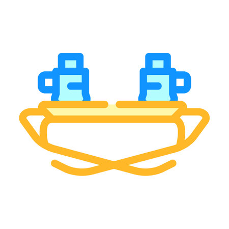 restorer glasses color icon vector illustration colorのイラスト素材