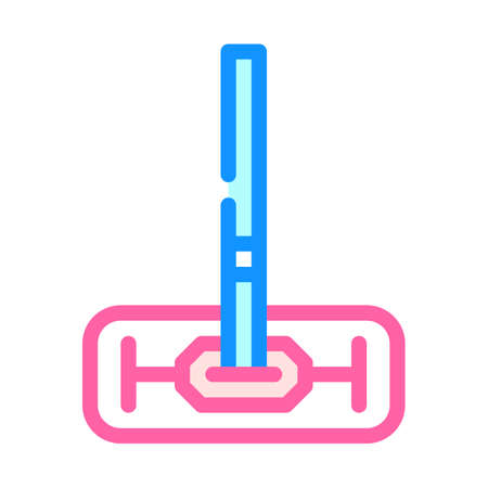 mop tool color icon vector illustration flatのイラスト素材