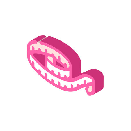 flexible meter isometric icon vector. flexible meter sign. isolated symbol illustrationのイラスト素材