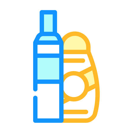 air conditioning hair color icon vector. air conditioning hair sign. isolated symbol illustrationのイラスト素材