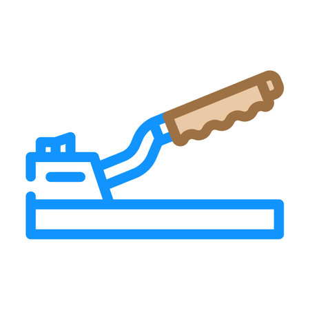 handbrake car color icon vector. handbrake car sign. isolated symbol illustrationのイラスト素材