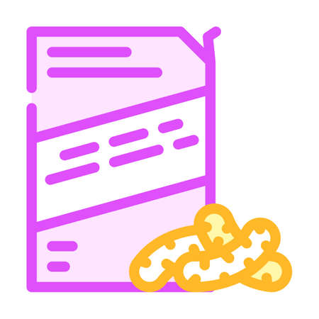 corn sticks snack color icon vector. corn sticks snack sign. isolated symbol illustrationのイラスト素材