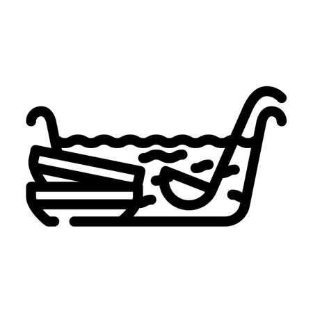 punch drink line icon vector. punch drink sign. isolated contour symbol black illustrationのイラスト素材