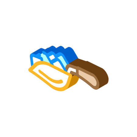 ice scoop bartender isometric icon vector. ice scoop bartender sign. isolated symbol illustrationのイラスト素材