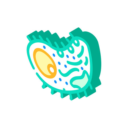 bacteria biogas isometric icon vector. bacteria biogas sign. isolated symbol illustrationのイラスト素材