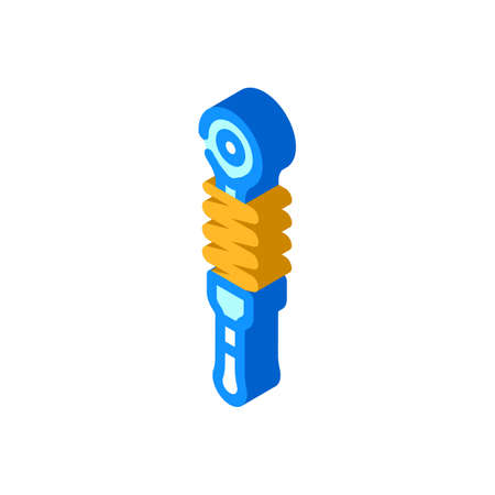 shock absorber car isometric icon vector. shock absorber car sign. isolated symbol illustrationのイラスト素材