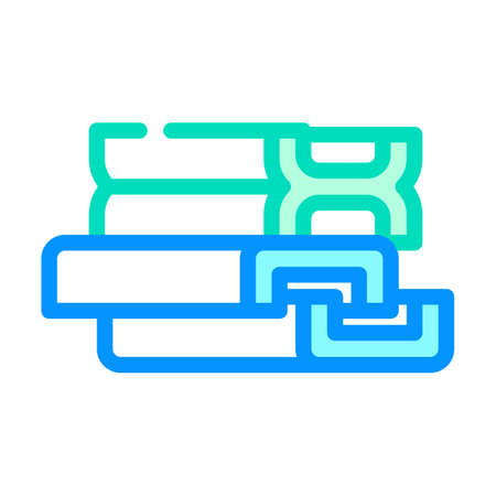 support structures, beams and channels building material color icon vector. support structures, beams and channels building material sign. isolated symbol illustrationのイラスト素材