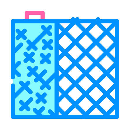 grid building material color icon vector. grid building material sign. isolated symbol illustrationのイラスト素材