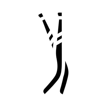 temples glasses glyph icon vector. temples glasses sign. isolated contour symbol black illustrationのイラスト素材