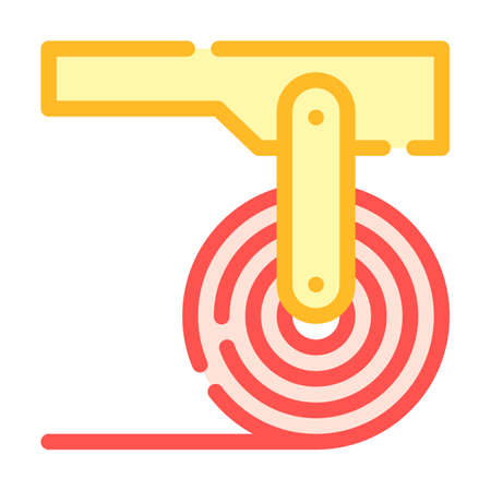 sheet metal roll color icon vector. sheet metal roll sign. isolated symbol illustrationのイラスト素材