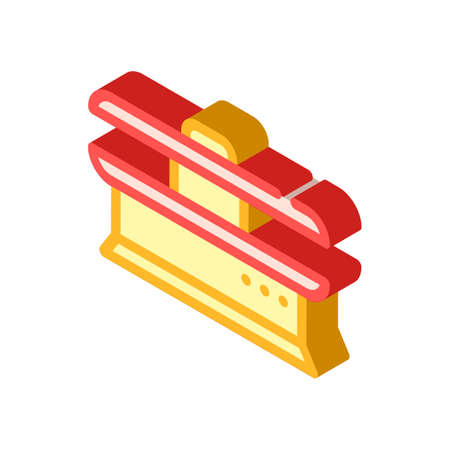 ironing equipment isometric icon vector. ironing equipment sign. isolated symbol illustrationのイラスト素材
