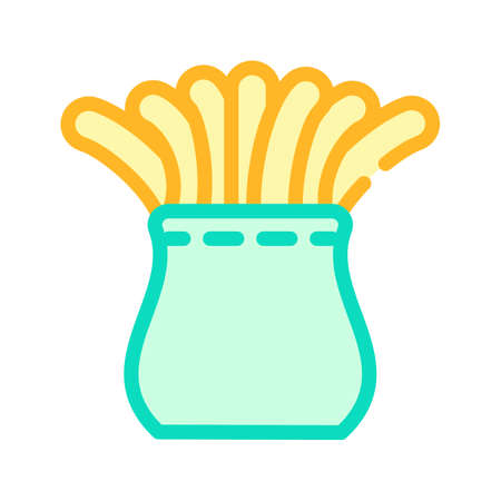 ocean aquatic coral color icon vector. ocean aquatic coral sign. isolated symbol illustrationのイラスト素材