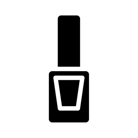 nail polish glyph icon vector. nail polish sign. isolated contour symbol black illustrationのイラスト素材