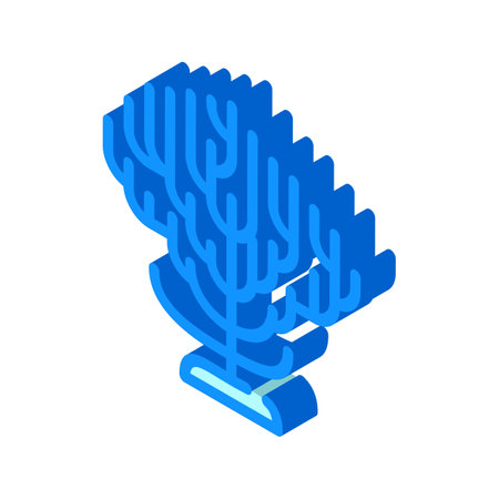 sea coral branch isometric icon vector. sea coral branch sign. isolated symbol illustrationのイラスト素材