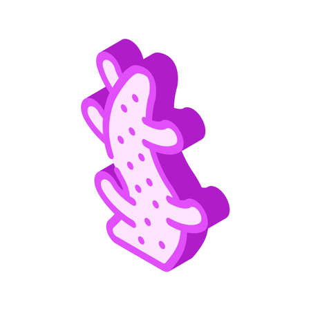 sea aquatic coral isometric icon vector. sea aquatic coral sign. isolated symbol illustrationのイラスト素材