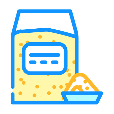 millet gluten free color icon vector. millet gluten free sign. isolated symbol illustrationのイラスト素材