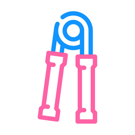 carpal expander gym equipment color icon vector. carpal expander gym equipment sign. isolated symbol illustrationのイラスト素材