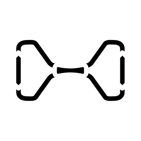 hand expander gym equipment glyph icon vector. hand expander gym equipment sign. isolated contour symbol black illustrationのイラスト素材