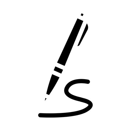 pen stationery glyph icon vector. pen stationery sign. isolated contour symbol black illustrationのイラスト素材