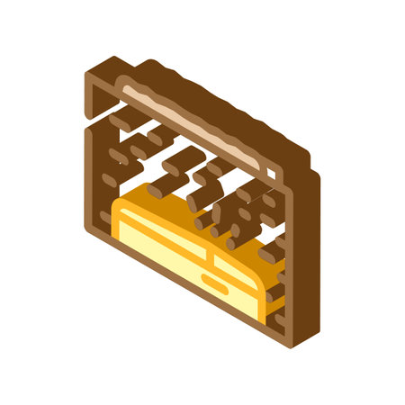 alive buried fear isometric icon vector. alive buried fear sign. isolated symbol illustrationのイラスト素材