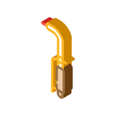 gas burner tool isometric icon vector. gas burner tool sign. isolated symbol illustrationのイラスト素材